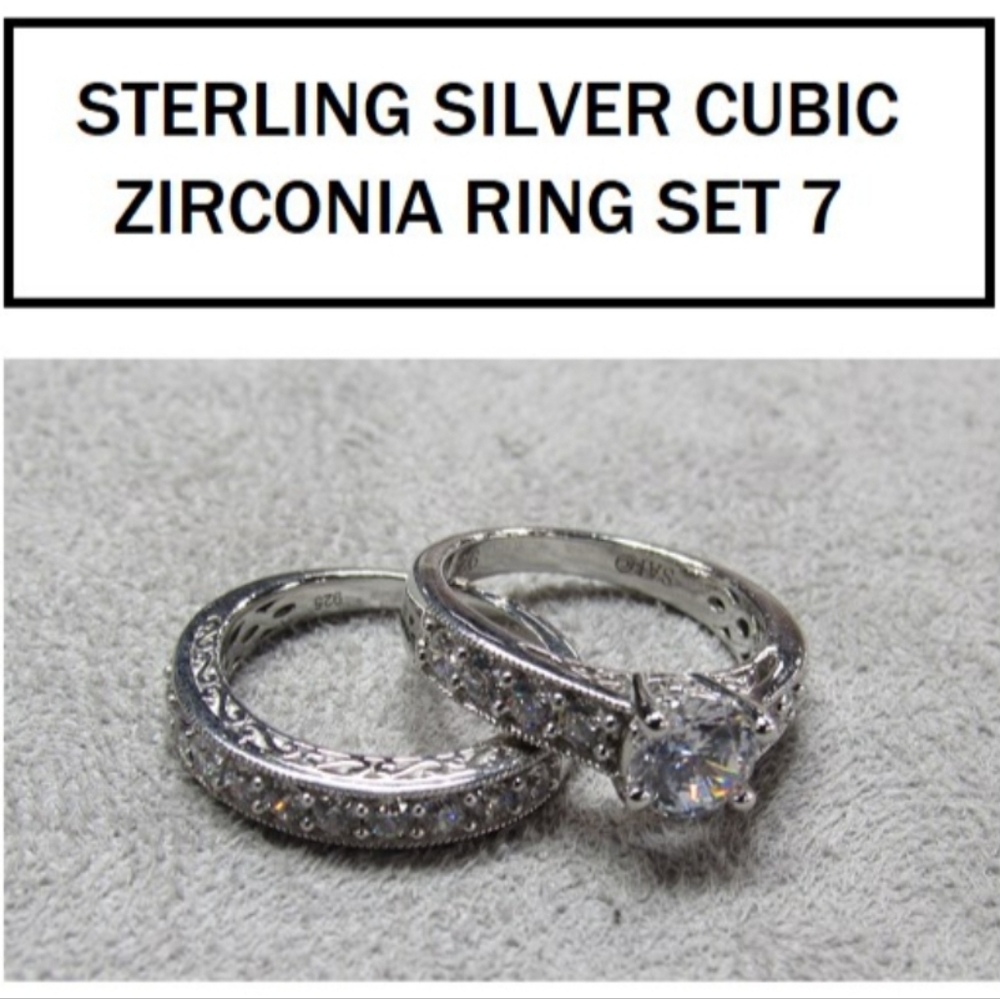 Zirconia ring set. Size 7